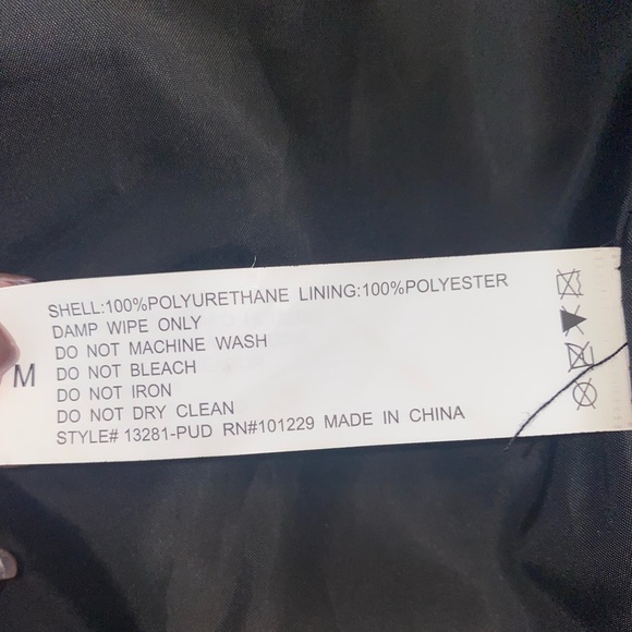 Ashley By 26 International Black Faux Leather Jacket - Picture 5 of 5